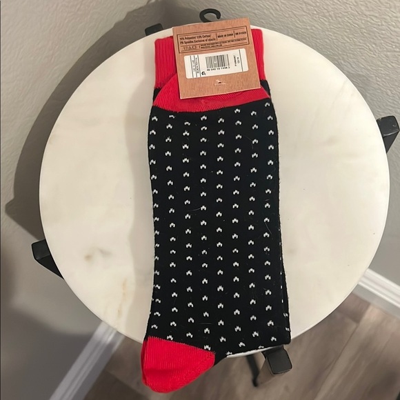 Santa Claws Black and Red Socks - Picture 3 of 3